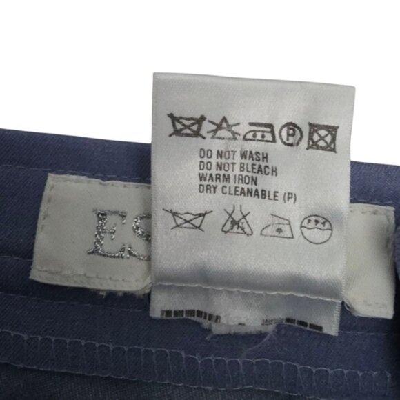 Escada Wool Flare Dress Pants Blue Size 36 - Picture 9 of 14